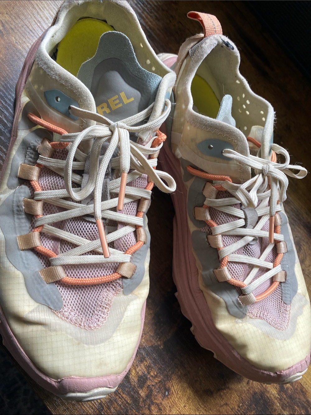 Sorel Women's Pastel Peach & Pink Athletic Lace-Up Sneakers